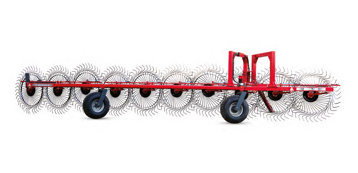 9/10/11'li Tek Sıra Çekilir Tip Ot Toplama Tırmığı