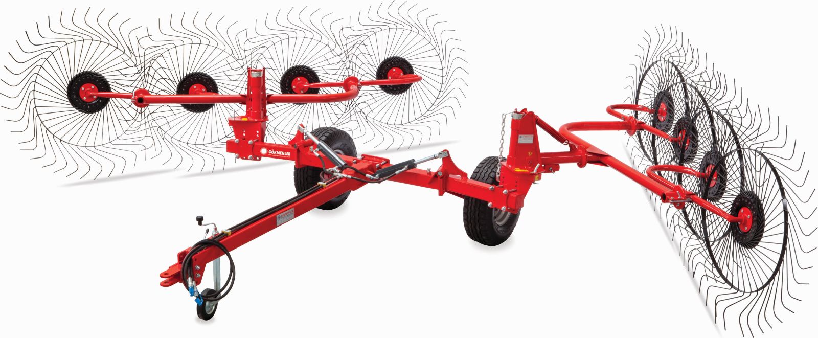 8'li Arabalı Ot Toplama Tırmığı