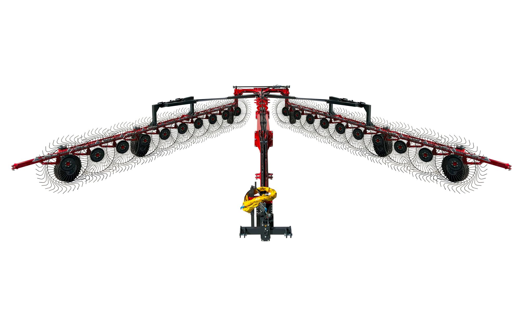 16/18/20'li Çekilir Ağır Tip Çift Sıra Ot Toplama Tırmığı